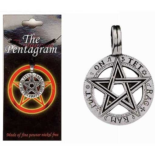 PENTAGRAM Pewter Pendant - style 8