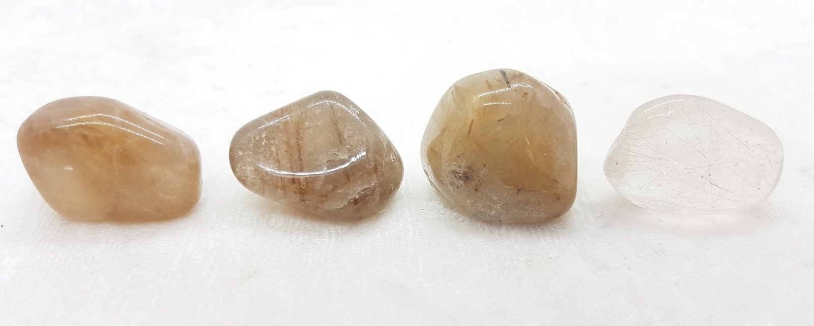Clear Quartz with Rutile Tumbled Stone