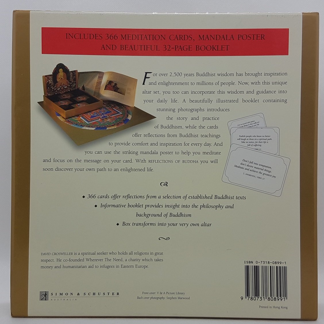 PRELOVED Reflections of Buddha for Every Day (366 meditation cards) - David Crosweller