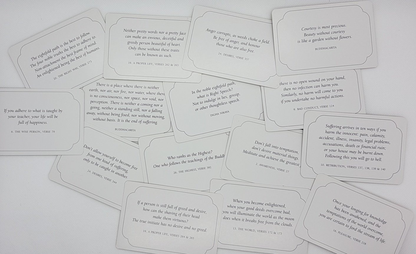 PRELOVED Reflections of Buddha for Every Day (366 meditation cards) - David Crosweller