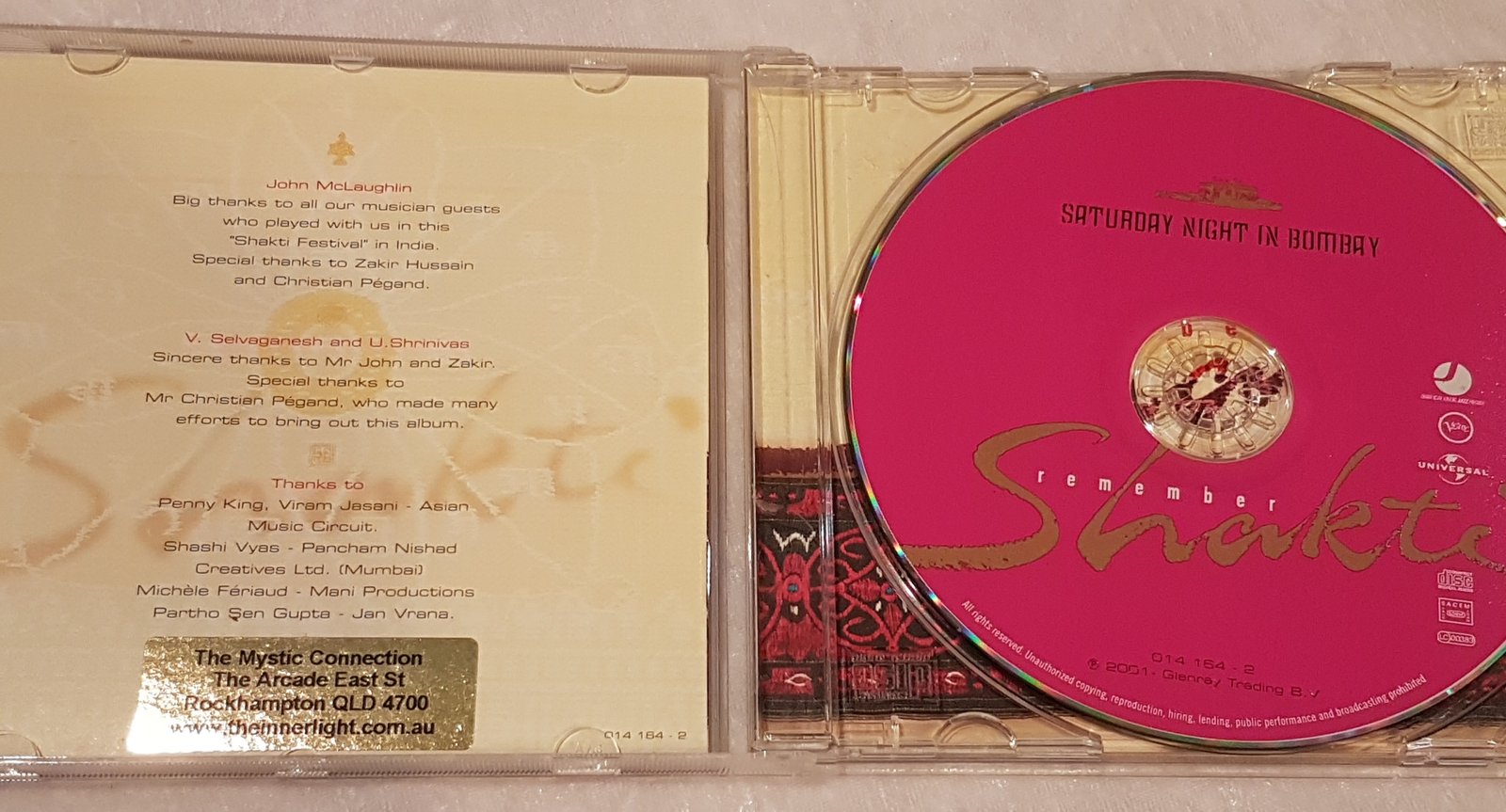Saturday Night in Bombay - Remember Shakti CD