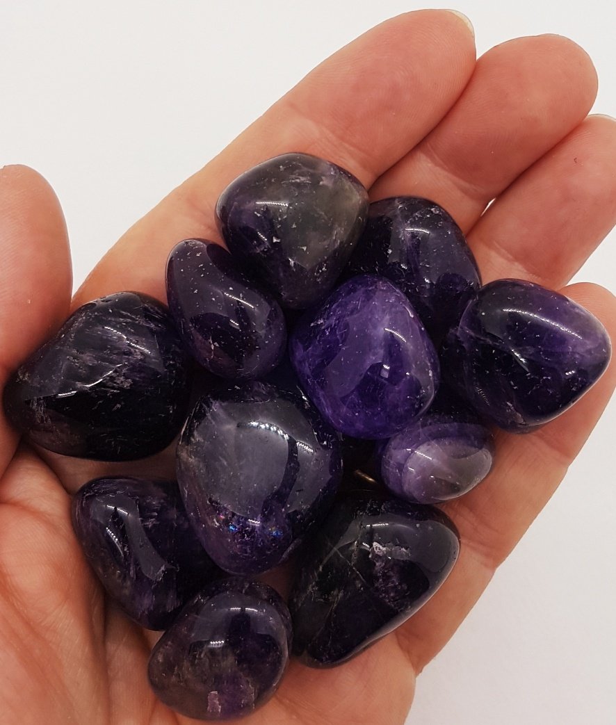 AMETHYST high grade Tumbled Stone