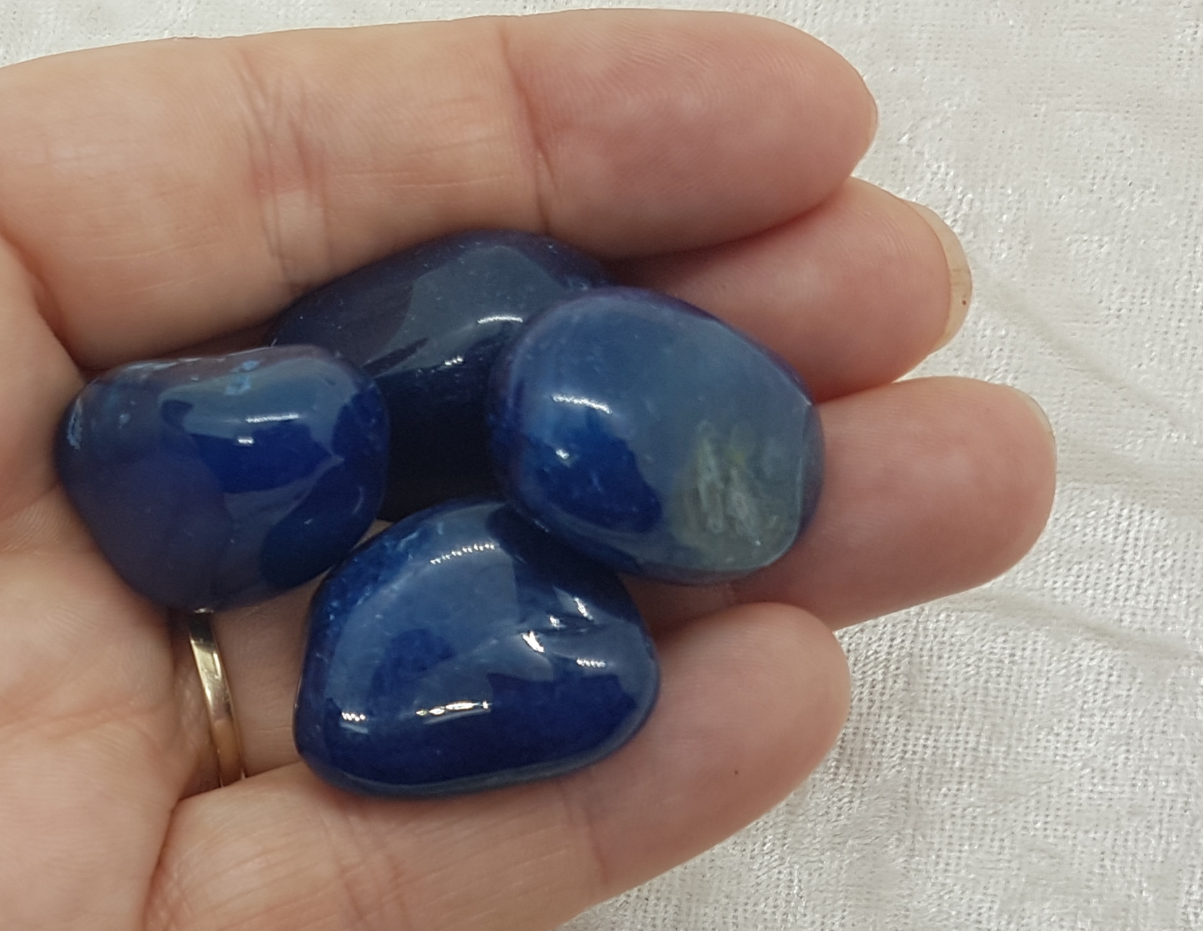 Agate, Blue, Tumbled Stone
