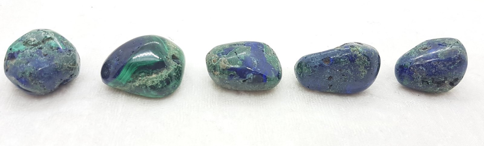 Azurite with Malachite Tumbled Stone