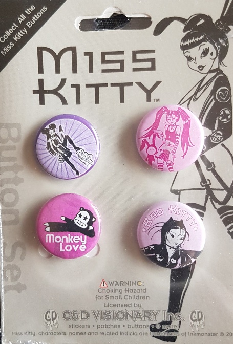 Miss Kitty set of 4 badges (style1)