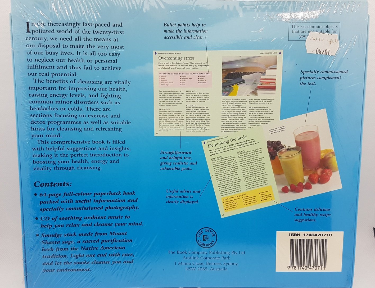 Cleansing for Body & Spirit (Book,CD & Smudge) - Anne Charlish