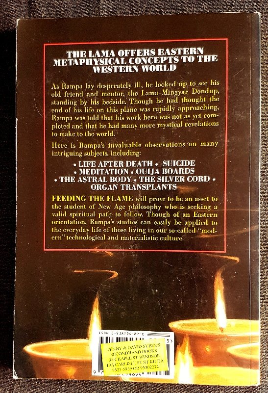 PRELOVED Feeding the Flame - T Lobsang Rampa