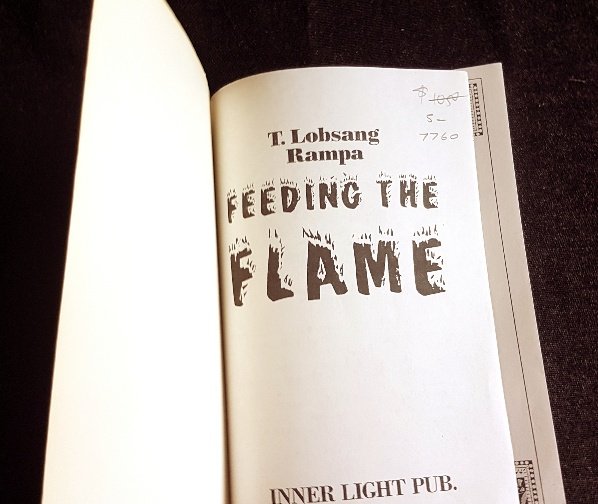 PRELOVED Feeding the Flame - T Lobsang Rampa