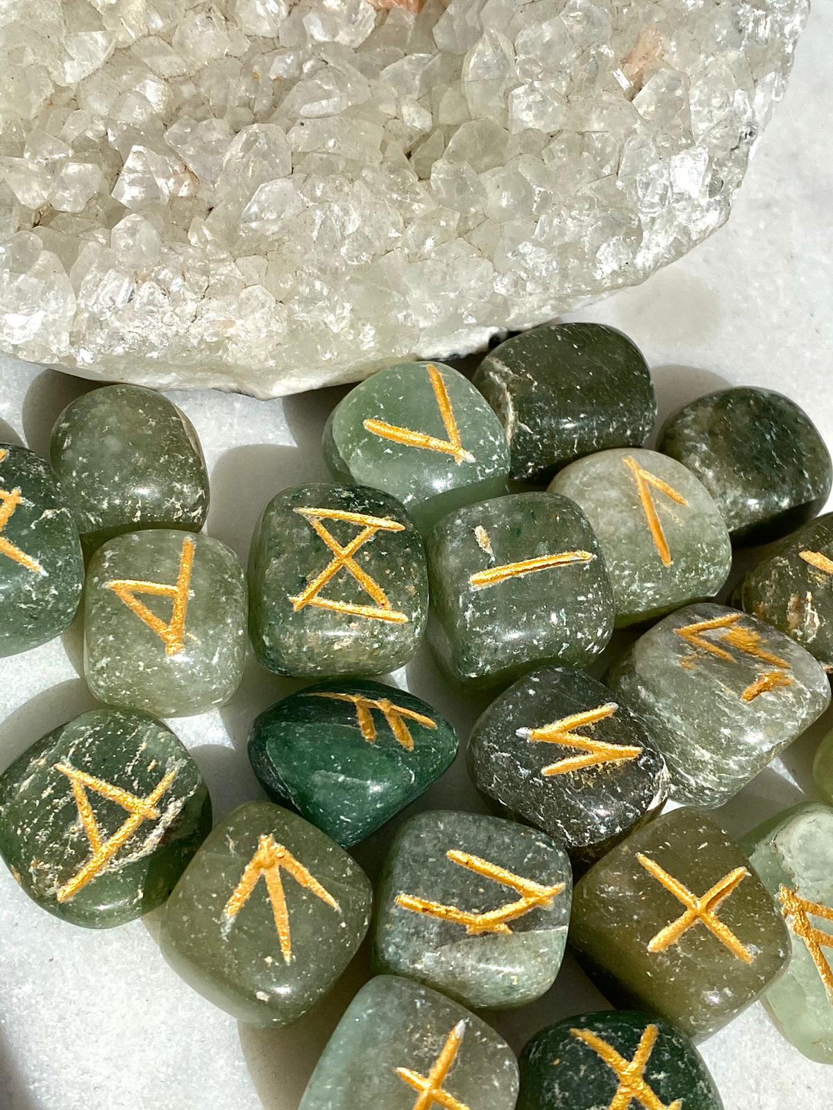Crystal Runes- Green Aventurine