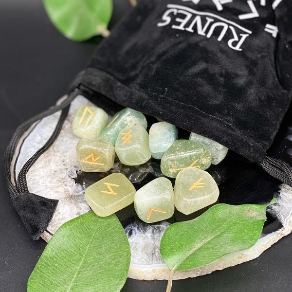 Crystal Runes- Green Aventurine