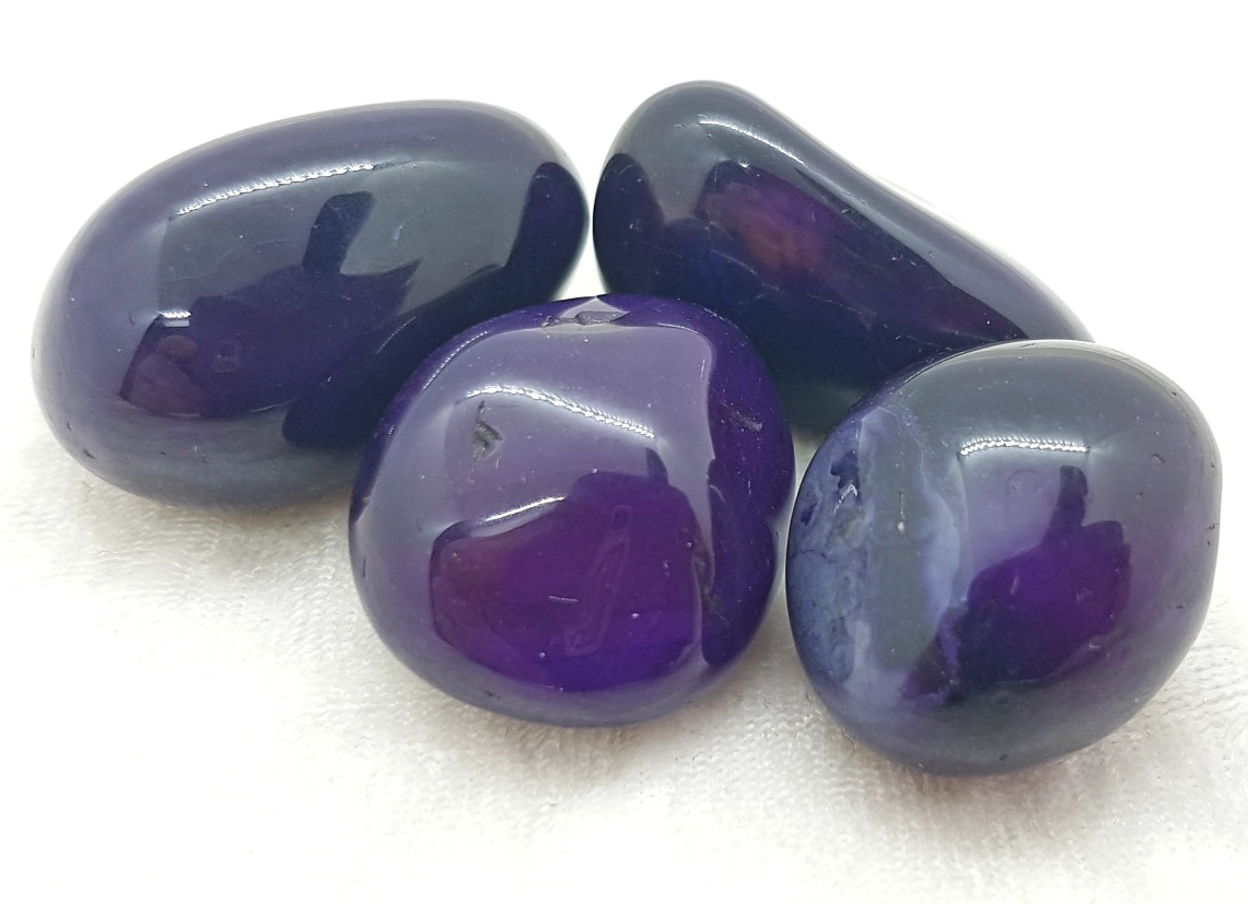 Agate, Purple, Tumbled Stone