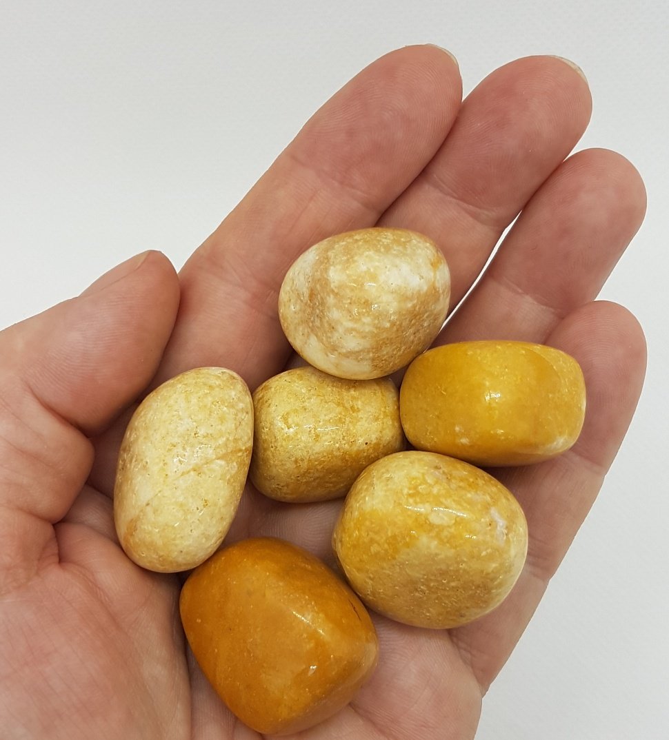Jade, YELLOW, Tumbled Stone