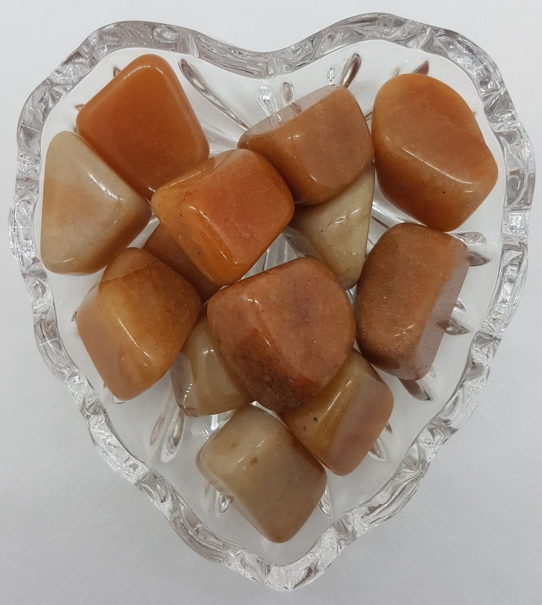 Aventurine, light red, tumbled stone